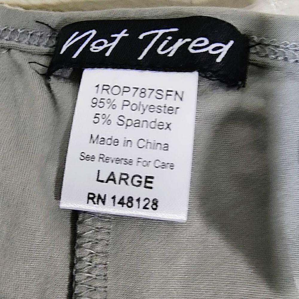 Not Tired Short Sleeve Gray Romper -E - Picture 6 of 7